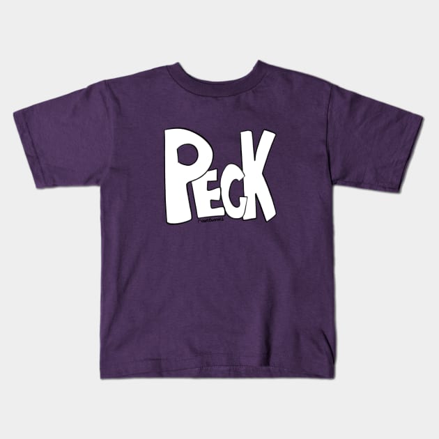 P E C K Kids T-Shirt by MoonBunnies